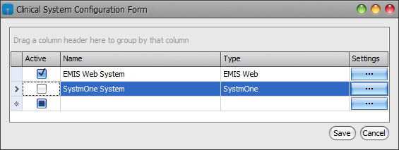 Lexacom Clinical System Configuration Form